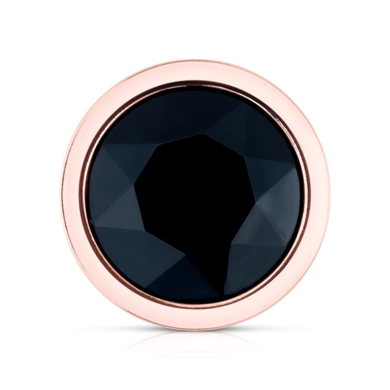 Анальний плаг Rosy Gold Metal Butt Plug Set 3 шт. - верхня частина з кріпленням