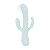 Вібратор-кролик Good Vibes Only SAGE Triple Stimulation Vibe Soft Silicone Blue