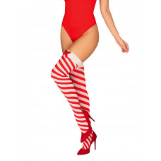 Чулки Obsessive Kissmas stockings L/XL