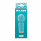 Вібромасажер BMS M'Lady Mini Vibrating Wand Teal - детальний вигляд головки масажера