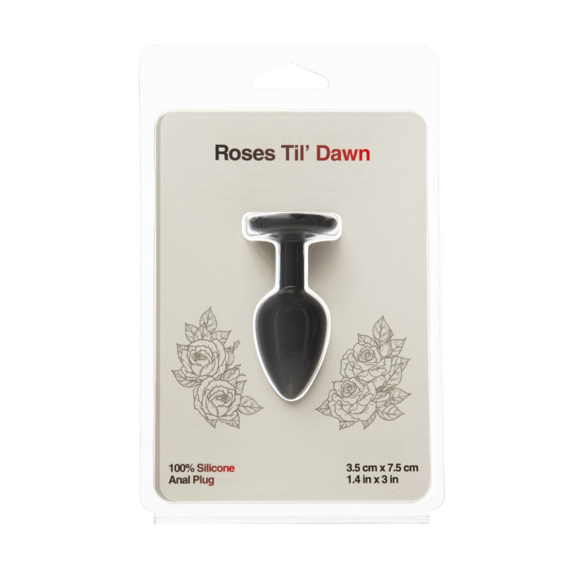 Упаковка анальної пробки BMS Roses Til' Dawn Silicone Small - стильна коробка бренду BMS