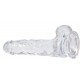 Упаковка прозорого фалоімітатора ADDICTION Clear Dildo with Balls 8″, стильний дизайн