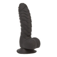 Фалоімітатор ADDICTION Ben 7 Dildo With Balls Black, віброкуля в подарунок