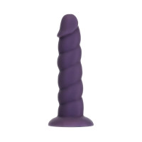 Фалоімітатор ADDICTION Fantasy by Addiction Unicorn Dildo 7” Purple з віброкулею