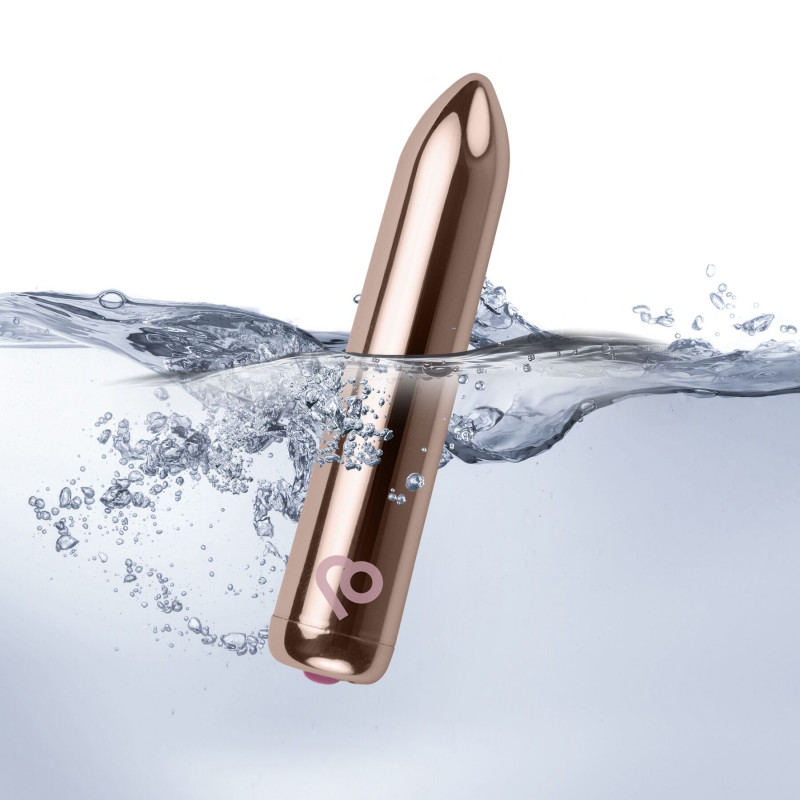 Конструкція віброкулі Rocks Off Bullet Golden Rose: якісні матеріали