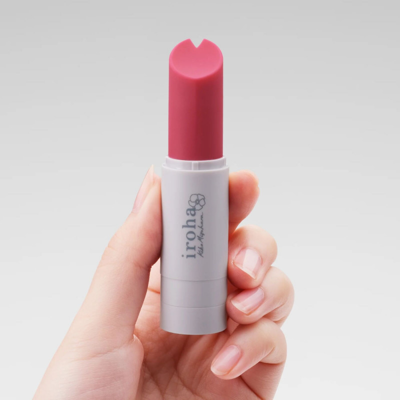 Текстура вібратора-помади IROHA STICK Hamanasu: гладка, приємна на дотик поверхня для максимального комфорту.