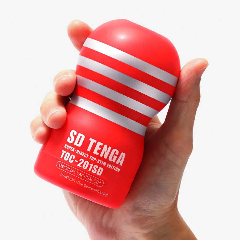 Упаковка мастурбатора Tenga SD Original Vacuum Cup Gentle - стильний дизайн та інформація про продукт