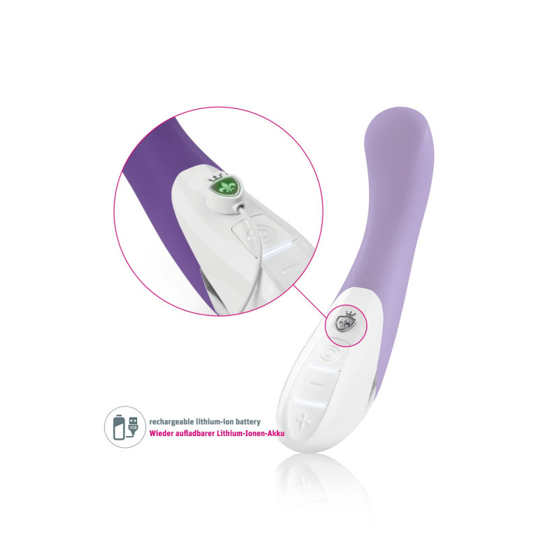 Фірмовий логотип Mystim на вібраторі Al Punto Purple (SX3185)