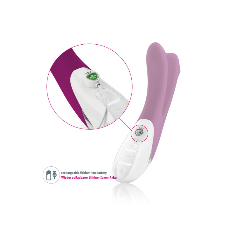 Вібратор Mystim Bon Aparte баклажановий - деталі корпусу