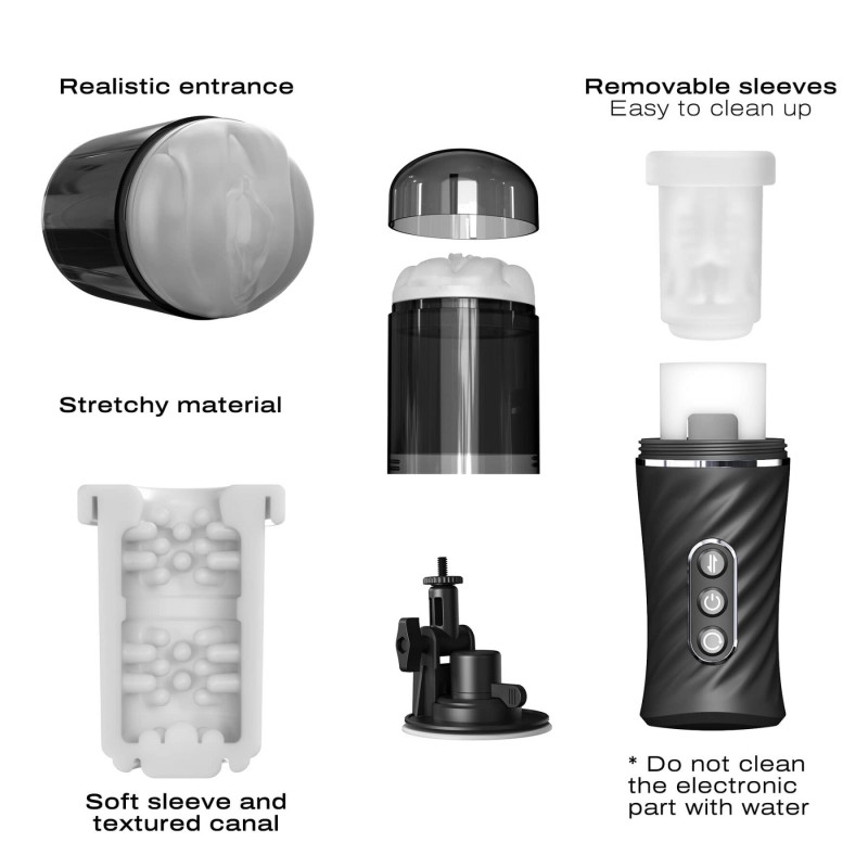 Dorcel THRUST BLOW PRO: Автоматичний мастурбатор, упаковка товару, елегантний дизайн