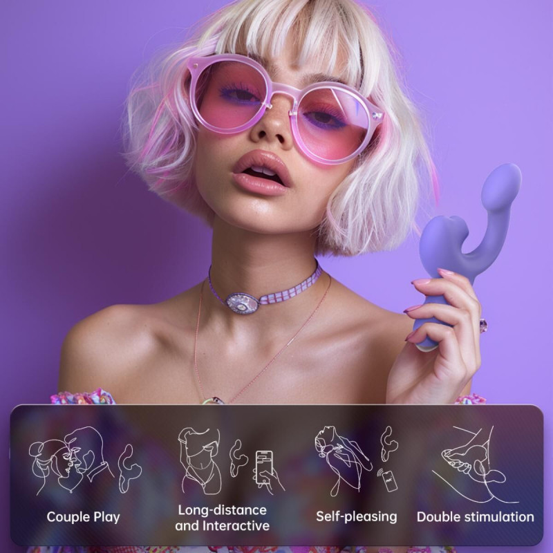 Детальний план смарт-вібратора Magic Motion Ponder Purple: фокус на деталях