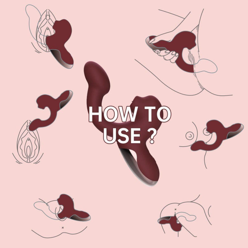 Magic Motion Ponder Red: демонстрація подвійної стимуляції - віброяйце та кліторальний язичок