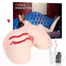 Мастурбатор Kokos 004 Vailla ONAHOLE Real Hips 2WayPlus з вібрацією та масажем — Keks-Hub