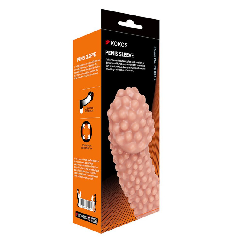 Насадка на член Kokos PS 004 L - текстура матеріалу