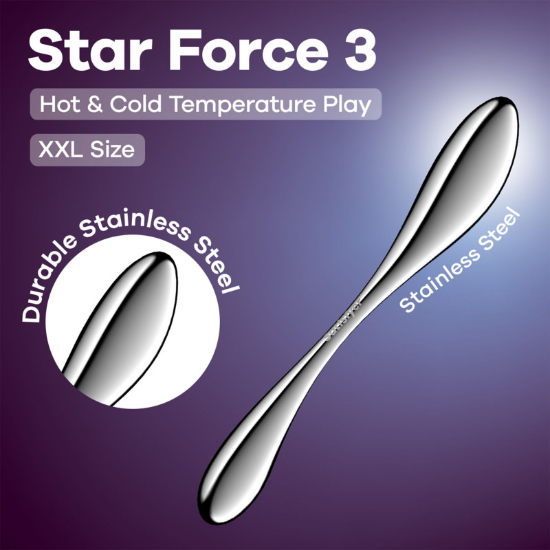 Satisfyer Star Force 3 - повний комплект, включаючи дилдо та аксесуари