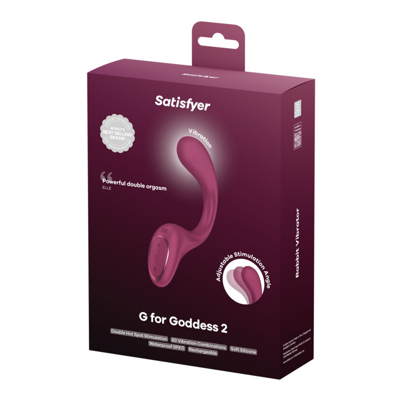 Кліторальний стимулятор вібратора Satisfyer G for Goddess 2 Wine Red, детальний огляд