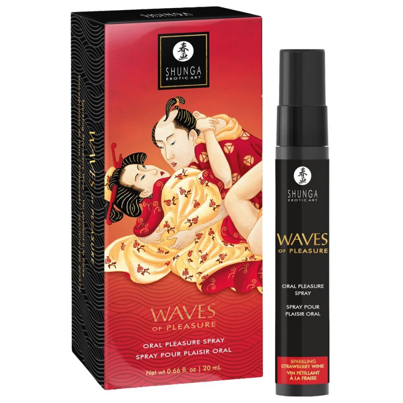 Shunga Waves of Pleasure Спрей для посилення слиновиділення - вид збоку флакона