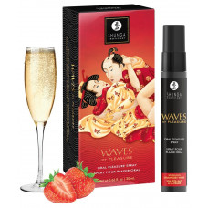 Спрей для посилення слиновиділення Shunga Waves of Pleasure Strawberry Sparkling Wine — Keks-Hub