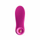 Вібратор Fun Factory Bijou Magenta, вид збоку, що демонструє вигнуту форму