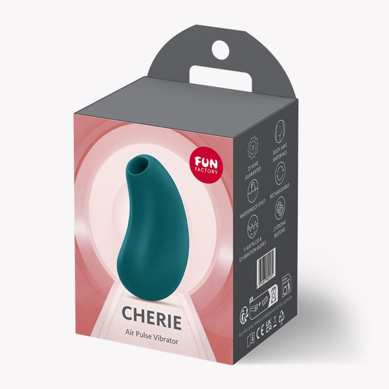 Комплектація вакуумного стимулятора Fun Factory Cherie Bottle Green, аксесуари