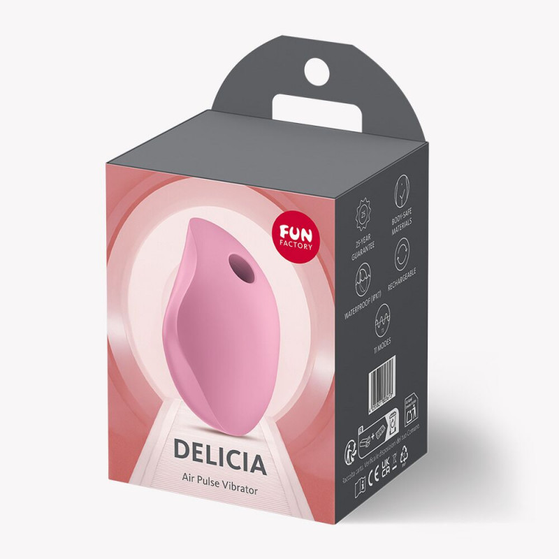 Вакуумний стимулятор Fun Factory Delicia Rose - зображення з зарядним пристроєм, USB