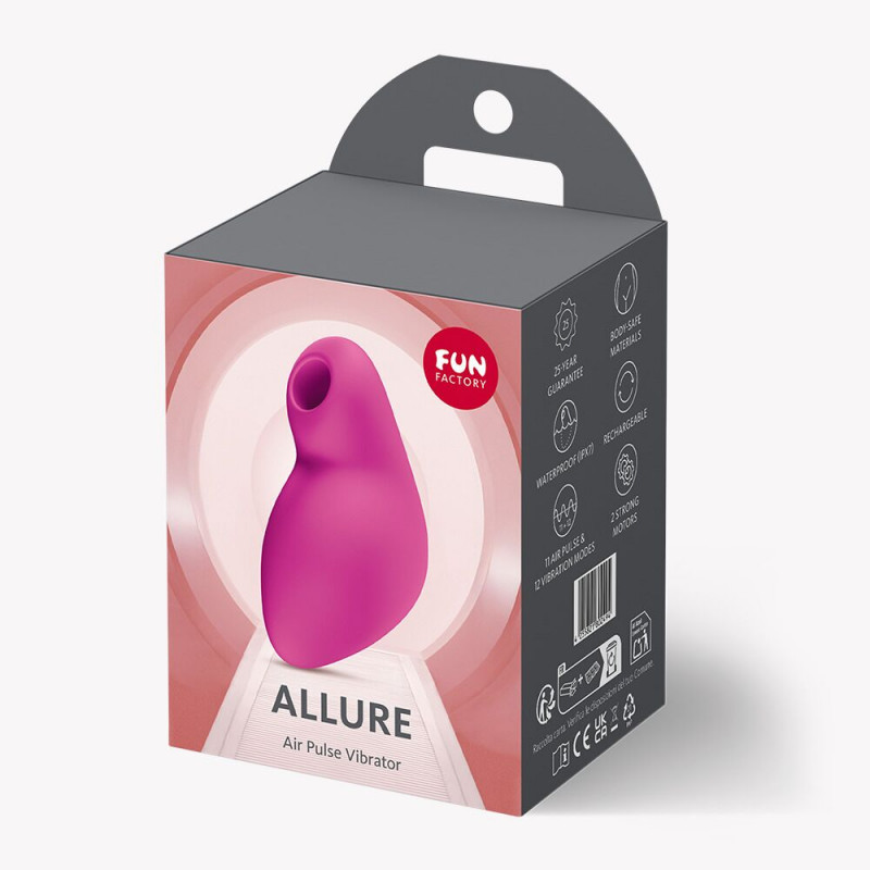 Вакуумний стимулятор Fun Factory Allure Magenta, набір функцій, перезаряджуваний USB