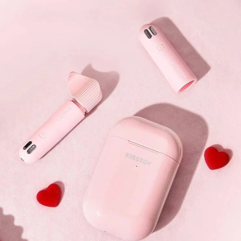 Комплект вібраторів KISSTOY Viva Pods, демонстрація зарядки в боксі