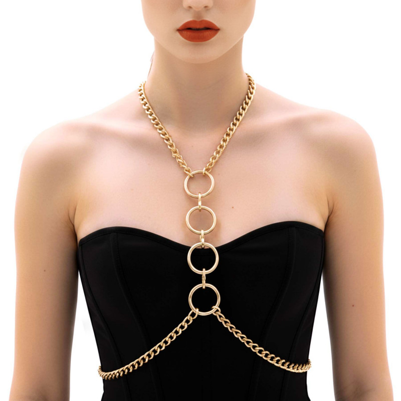 Металева портупея Art of Sex Mango, вигляд збоку, текстура металу