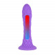 Фалоімітатор SilexD Fantasy Liquid Silicone Dreamy 7in Purple - порівняння розмірів, 7 дюймів, демонстрація масштабу